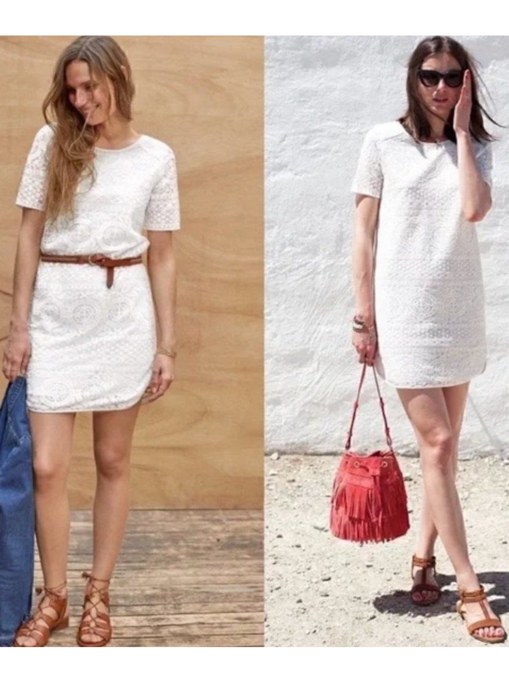 Sezane Pali embroidered dress